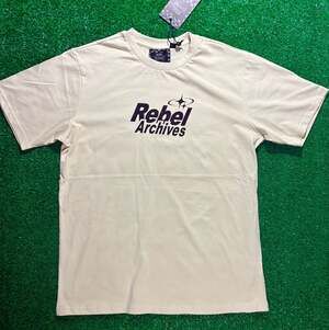 Rebel Vengeance 'Rebel Archives' Cream Graphic Streetwear T-Shirt